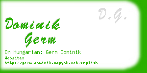 dominik germ business card